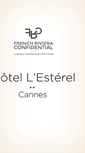 Mobile Screenshot of hotellesterel.com